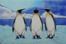 Penguin Trio 8x12